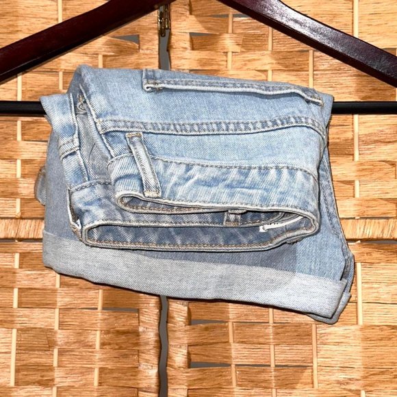 Light Wash, High-Waisted, Mom Shorts from PacSun - Picture 3 of 4